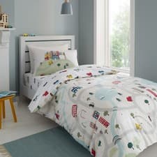 Image of Bianca Transport Reversible Children's Duvet Cover Bedding Set Or Fitted Sheet