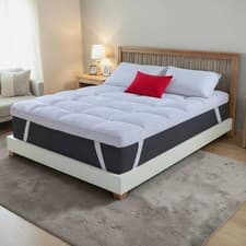 Image of Hotel Quality Mattress Topper 4 Inch/10cm Extra Deep Single 4FT Double King Supe