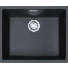 Image of Franke Sirius SID110-50CB 1.0 Bowl Black Tectonite Undermount Kitchen Sink
