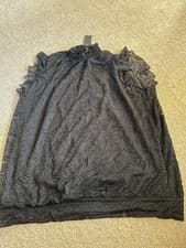 Image of Woman’s Lace Black Top Size 18 Brand New with Tags