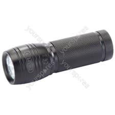 Image of Draper Expert LED Aluminium Hand Torch, 3 x AAA Batteries Required