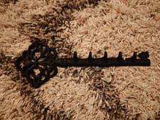 Image of Comfify Key Holder for Wall - Cast Iron Skeleton Key - Decorative Farmhouse R...