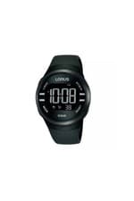 Image of Lorus Digital Black Silicone Sports Watch - Minimalistic Design - Multi Function