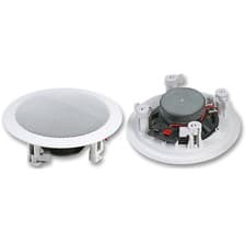 Image of 5.25" 20W Ceiling Wall Speaker Mount Slim Flush HiFi PA Restaurant Café Office