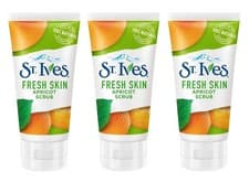 Image of St Ives Apricot Scrub Fresh Skin 150ml (3 Pack) Deep Exfoliator Facial Cleanser