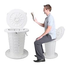Image of Retractable Portable Toilet Foldable Travel Toilet 7 Level Adjustable Height