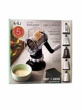 Image of MIU Rotary Drum Grater with 5 Stainless Steel Attachments/Slicing/Grating Drums