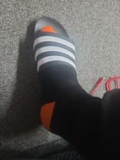 Image of adidas Adilette Aqua Sliders Black Mens Slip On Pool Gym Shower Sports Slides