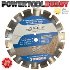 Image of Asphalt Diamond Blade Tarmac 300mm-350mm Laser Welded Drop Segment TS410