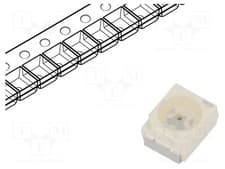 Image of 1.7÷2.2VDC 30÷60mlm SMD 9÷22.4mcd 3528,PLCC2 120° LED yellow