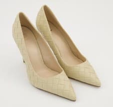 Image of NEW & GENUINE - Dune Beige Court Heels - Size UK 5