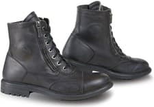 Image of Falco Motorcycle Boots Size 44 Aviator Shoes Cafe Racer Waterproof Black