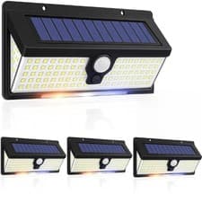 Image of [4 Pack] 190LED Solar Motion Sensor Lights, 270° Angle, IP65 Outdoor Security