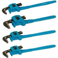 Image of Stillson Pipe Wrench Length 600/450/300/250mm 10/12/18&24" Jaw 80/60/40/30mm