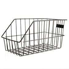 Image of Bike Basket Adie Metal Rear Tray Luggage Shopping Carrier Basketpacking Black