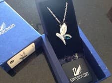 Image of swarovski butterfly pendant necklace