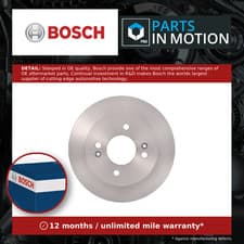 Image of 2x Brake Discs Pair Solid Rear 234mm 0986479256 Bosch Set 584110X500 5841107300