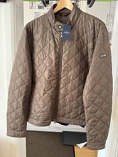 Image of Hackett Brown Quilted XL Jacket