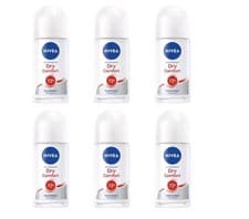 Image of 6 x 50ml NIVEA Dry Comfort Roll On Anti-Perspirant 72h Odour Protection