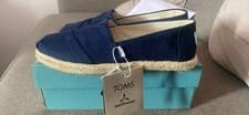 Image of Toms Alpargata Rope Navy Size 3 daps slip on canvas