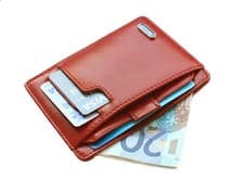 Image of RICCO Italian Leather Front Pocket RFID Thin Cardholder Minimalist Wallet S11