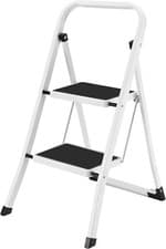 Image of NEW! Foldable 2 Step Ladder Stepladder Non Slip Tread Safety Steel Step