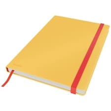 Image of Leitz Cosy Notebook Soft Touch Ruled with Hardcover Warm Yellow 44830019