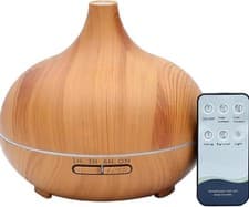 Image of Ultrasonic Essential Oil Diffuser 500ml Aroma Humidifier 7 Color LED Night Light