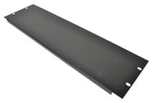 Image of 3 U 19” Blank Rack Panel With Black Finish