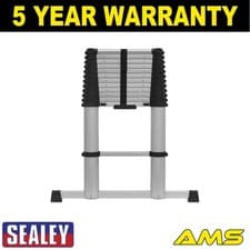 Image of Sealey Aluminium Professional Telescopic Ladder 13-Tread EN 131 ATL13