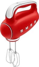 Image of Smeg HMF01RDUK Hand Mixer with Turbo Function, 3 Attachments, LED Display in Red