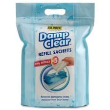 Image of Kilrock Damp Clear 2.5 kg - 5 X 500g Dehumidifier Moisture Trap Refill Sachets