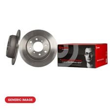 Image of 2x Brake Discs Rear Solid Braking System Fits Hyundai Kia BREMBO 08.C172.21