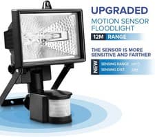 Image of 500W Halogen Floodlight with PIR Motion Sensor | Outdoor Weatherpoof Automatic