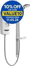 Image of Mira Advance Flex Extra Thermostatic Shower Electric Assistive 8.7kW White