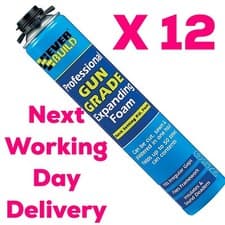 Image of Everbuild EVGF7 Gun Grade Expanding Foam 750ml 12 Cans