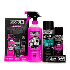 Image of Muc-Off Motorcycle Cleaner Protectant All Weather Motorbike Chain Lube Gift Kit