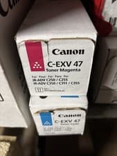 Image of Genuine Canon C-EXV47 Magenta And Cyan toner Cartridges