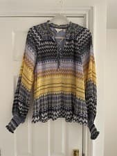 Image of Ted Baker Blouse Size 2 10 BNWT ballon sleeve stunning