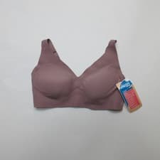 Image of Sloggi Womens ZERO Feel 2.0 Soft Bra L Mauve Padded Wireless Comfort NWT