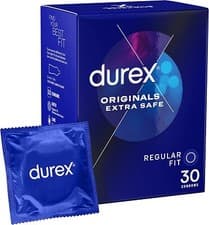 Image of Durex Extra Safe and Lubricated Thick Latex Condoms - Pack of 30