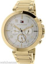 Image of Tommy Hilfiger 1781450 Silver Dial Gold Tone Stainless Women's Watch