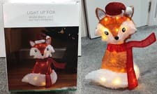 Image of Light Up Fox Christmas Decoration 50cm LED Battery Powered Dunelm Indoor Outdoor