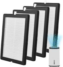 Image of 4 Pack HEPA Filter for Meaco Arete One 10L & 12L Dehumidifier Air Purifie