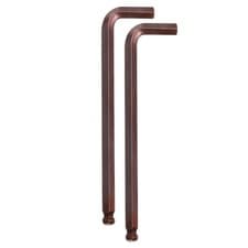 Image of 2pcs Ball End Hex Key Wrench 1/2" Long Arm S2 Steel L-Shape Hexagon Wrenches