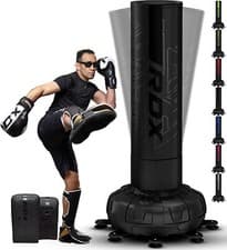 Image of RDX Freestanding Punching Bag with Glove Heavy Pedestal Kickboxing MMA Punch Bag