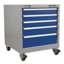 Image of Sealey API5657B Premier Industrial™ Mobile Industrial Cabinet 5 Drawer
