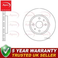 Image of Apec Front Brake Disc Fits 500 Panda Doblo Fiorino Stilo MiTo Nemo Bipper