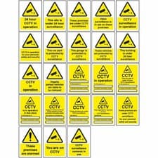 Image of CCTV Security Signs – Waterproof, Weatherproof & Durable – Various Sizes/Designs