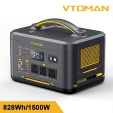 Image of VTOMAN 1500W Portable Power Station 828Wh Solar Generator For Camping Outdoors